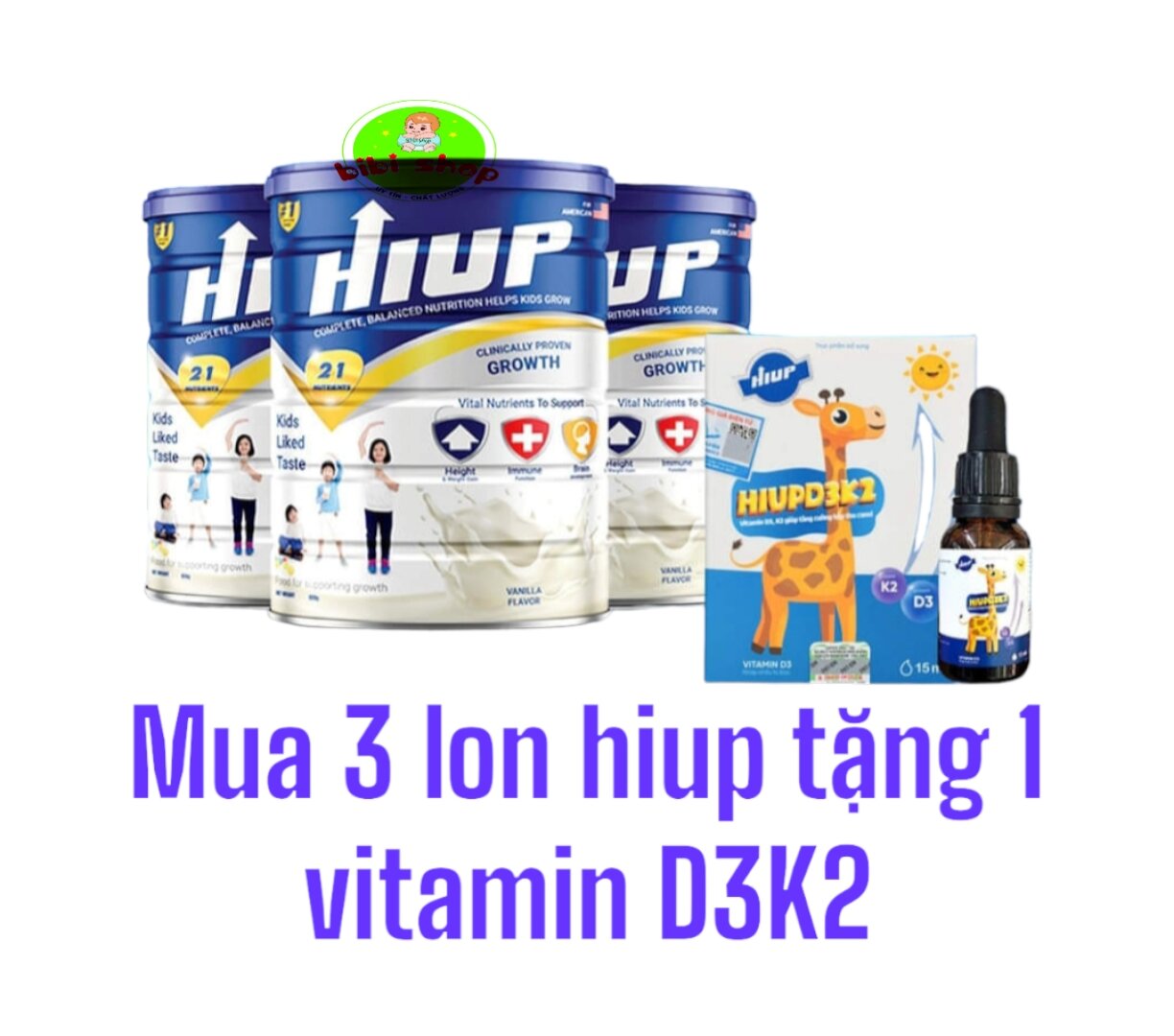 Sữa hiup combo 3 hộp sữa hiup