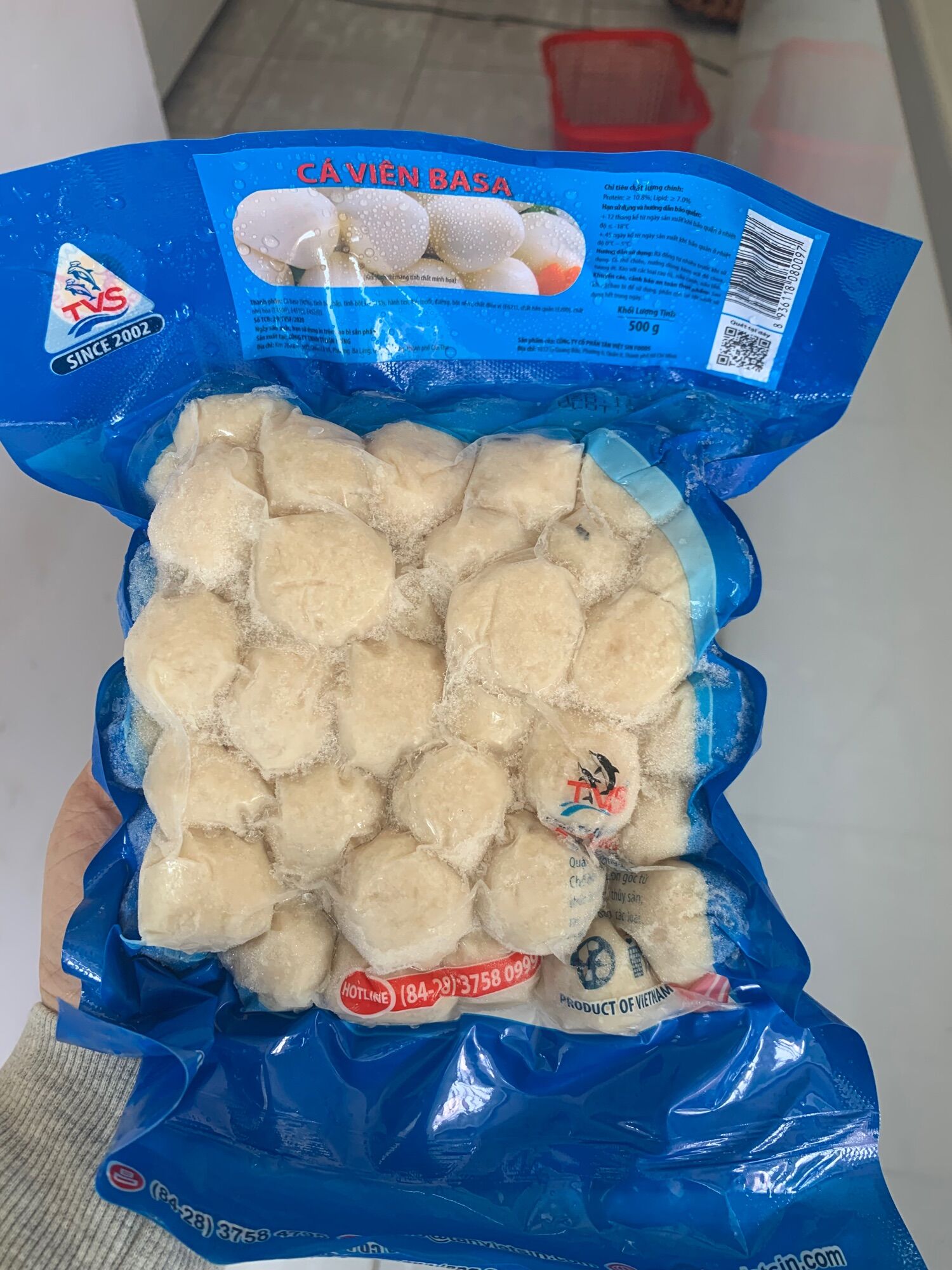 Cá viên chiên 500gr tân việt sin