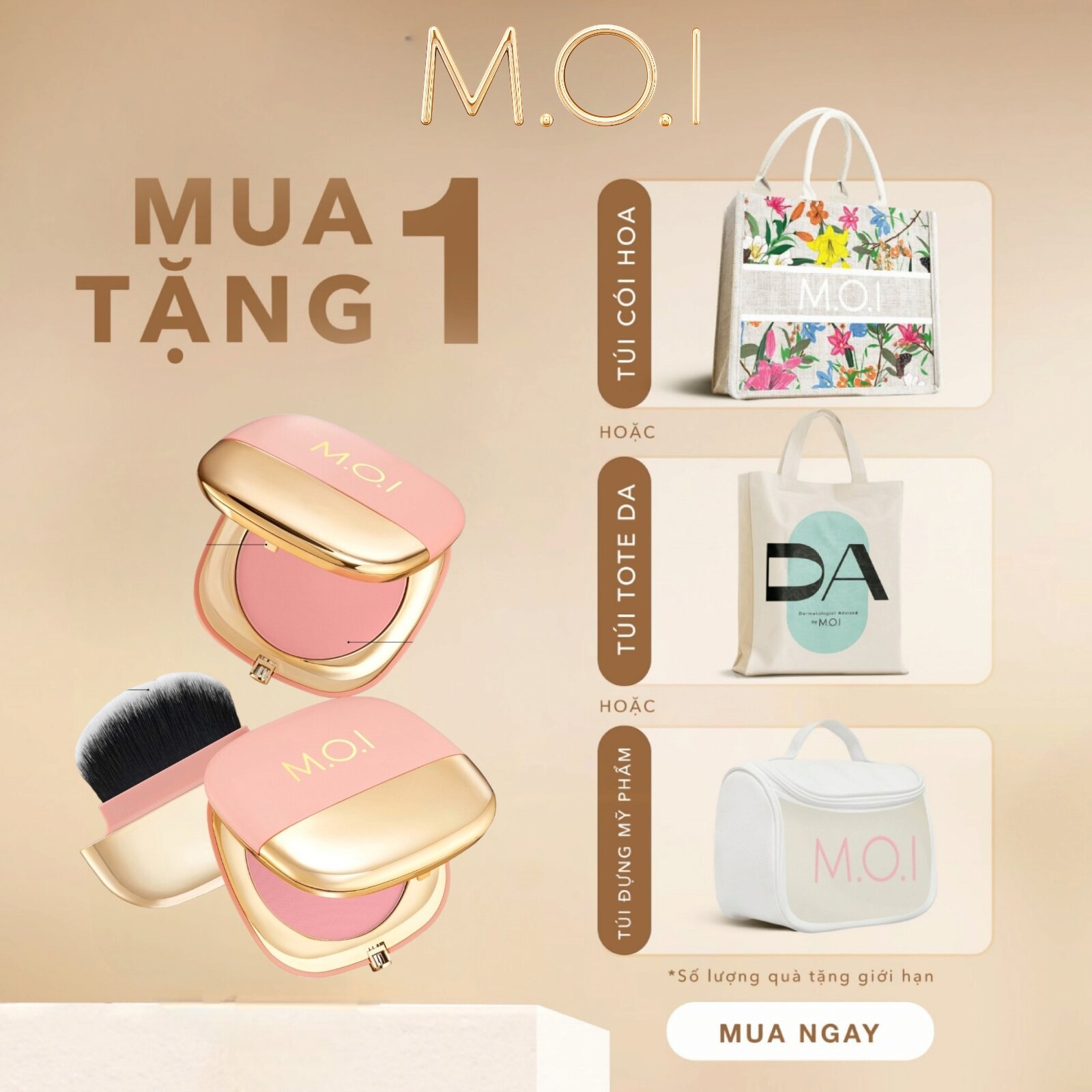 Phấn má hồng MOI Hồ Ngọc Hà phiên bản giới hạn