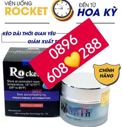 ROCKET hộp 10 viên kẹo Mỹ. hàng nhập