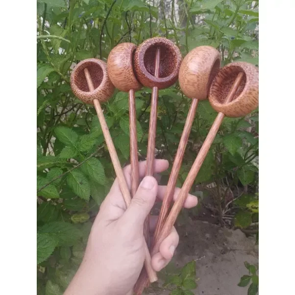 5 cái gáo dừa múc rượu tròn