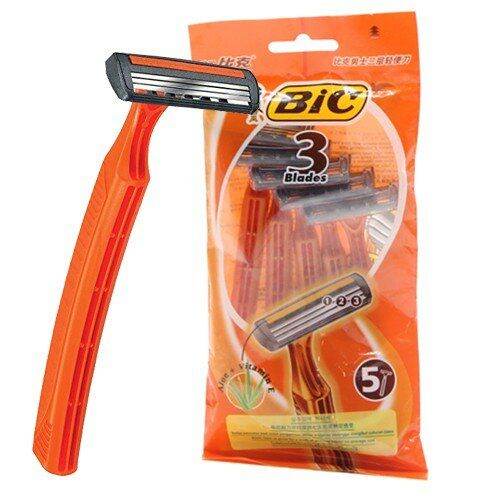Combo 2 goi dao cạo bic 3 lưỡi i siêu bén chính hãng nhập khẩu gói 5 cây