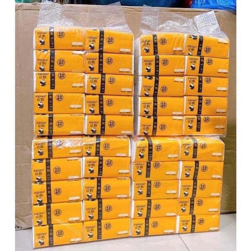 Bịch 10 gói (3000 tờ) giấy ăn gấu trúc màu trắng