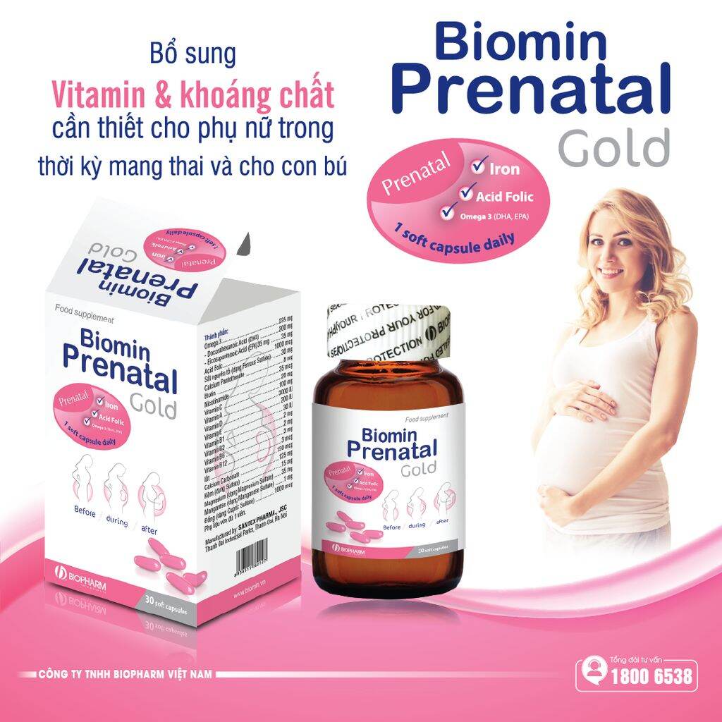 Biomin Prenatal Gold Cho Mẹ Trước Trong Và Sau Sinh