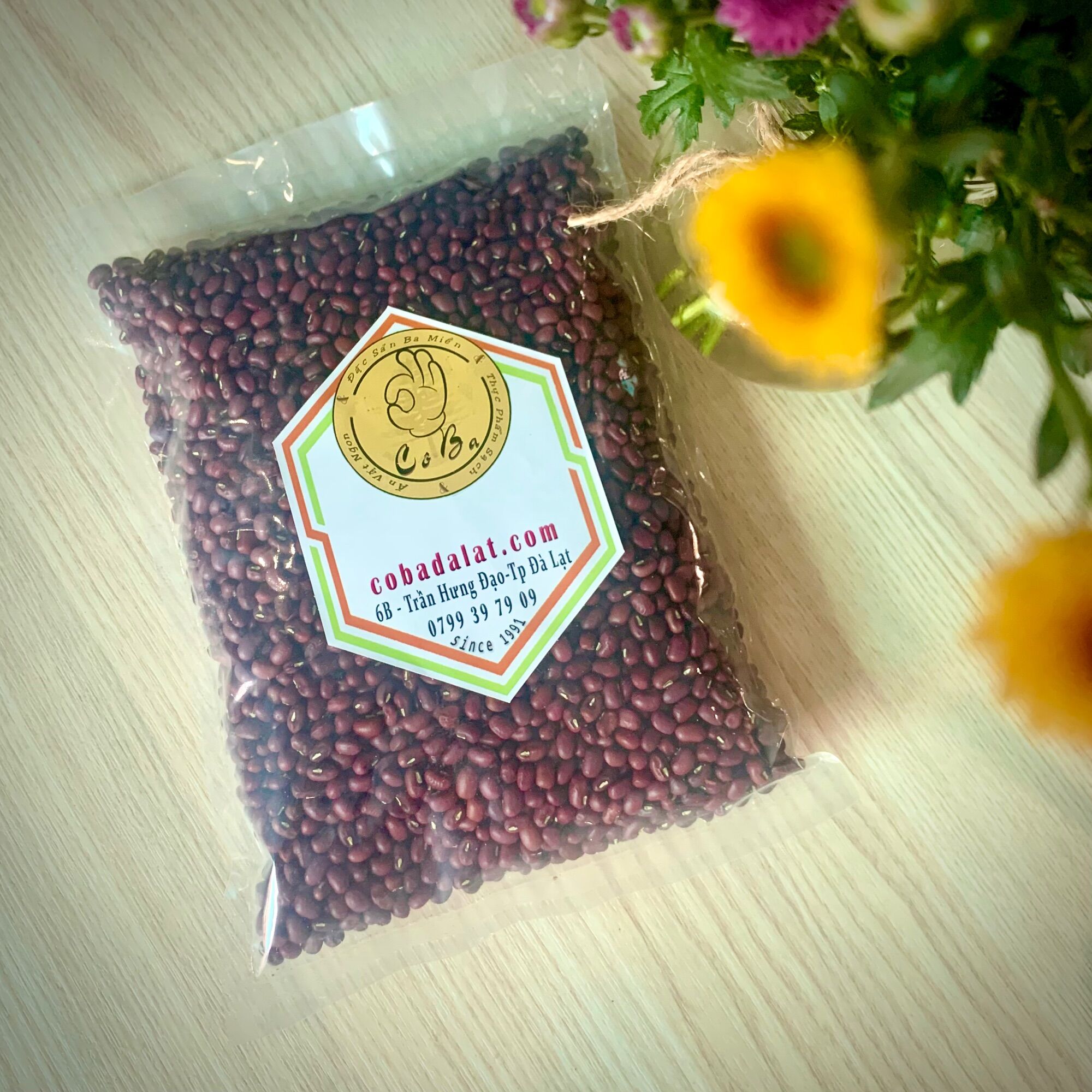 Đậu Đỏ Hữu Cơ 500gram cobadalat ( Đậu Đỏ Hạt Nhỏ)