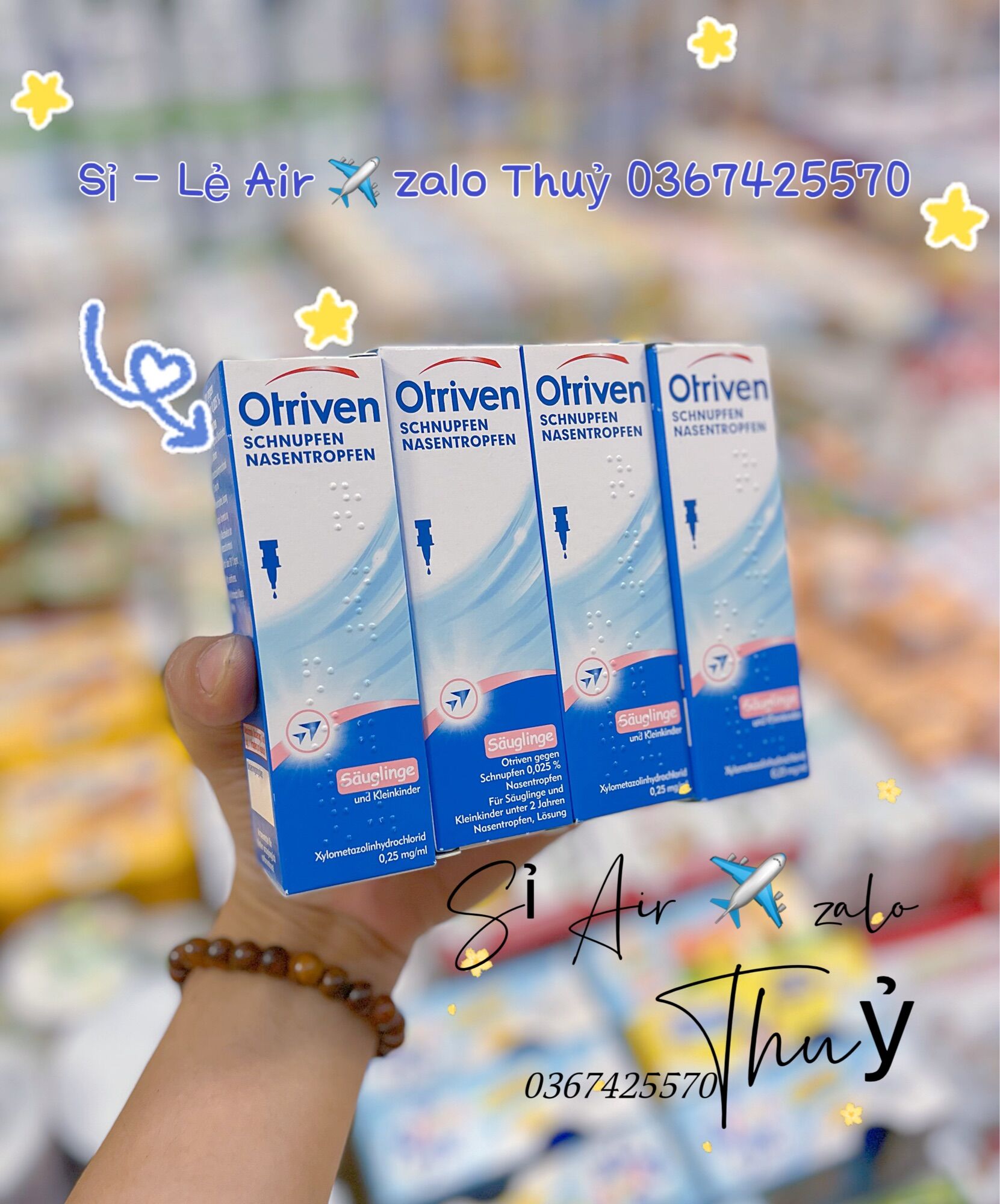 Nhỏ mũi / xịt mũi otriven cho bé