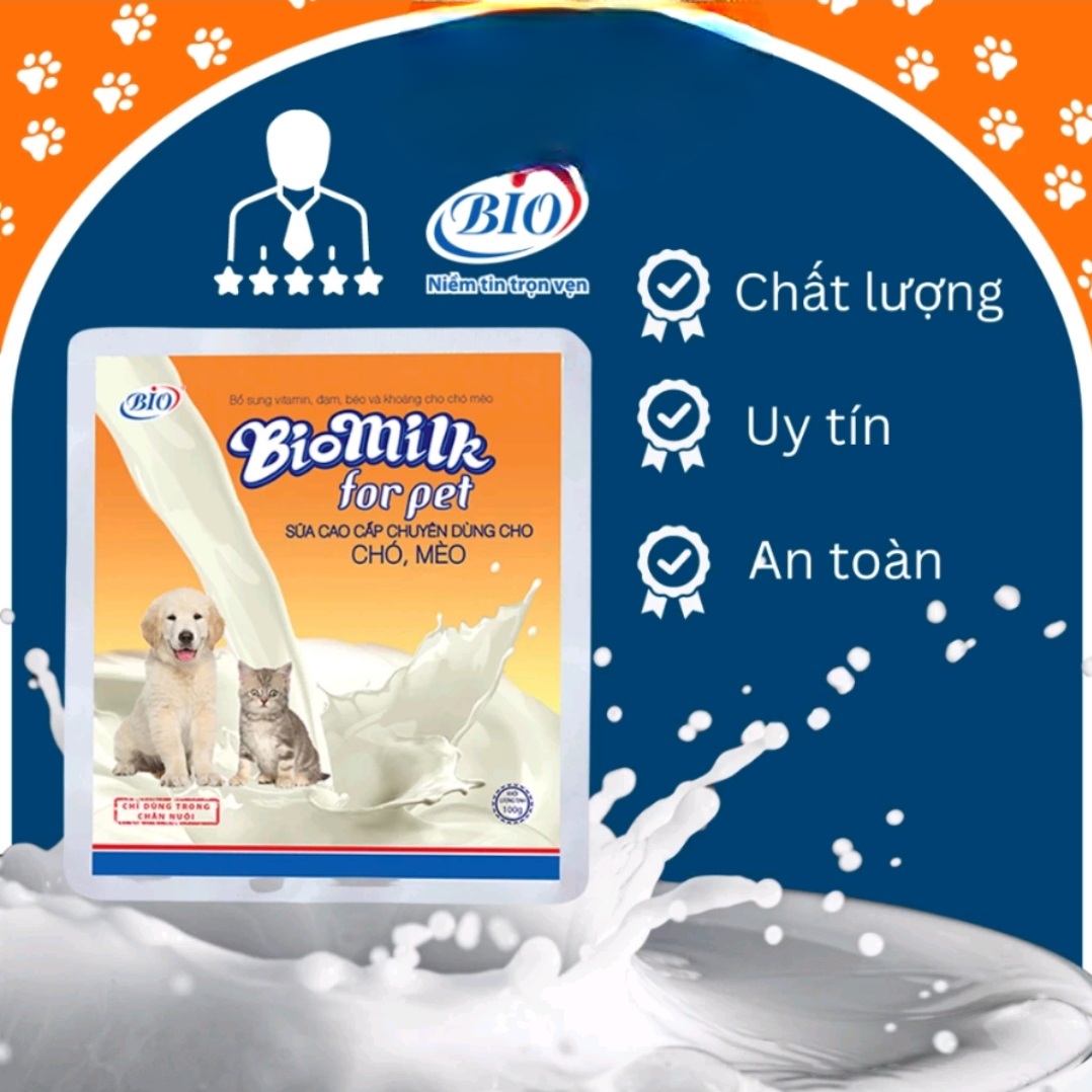 [HCM]Sữa bột chó mèo Bio-milk for pet