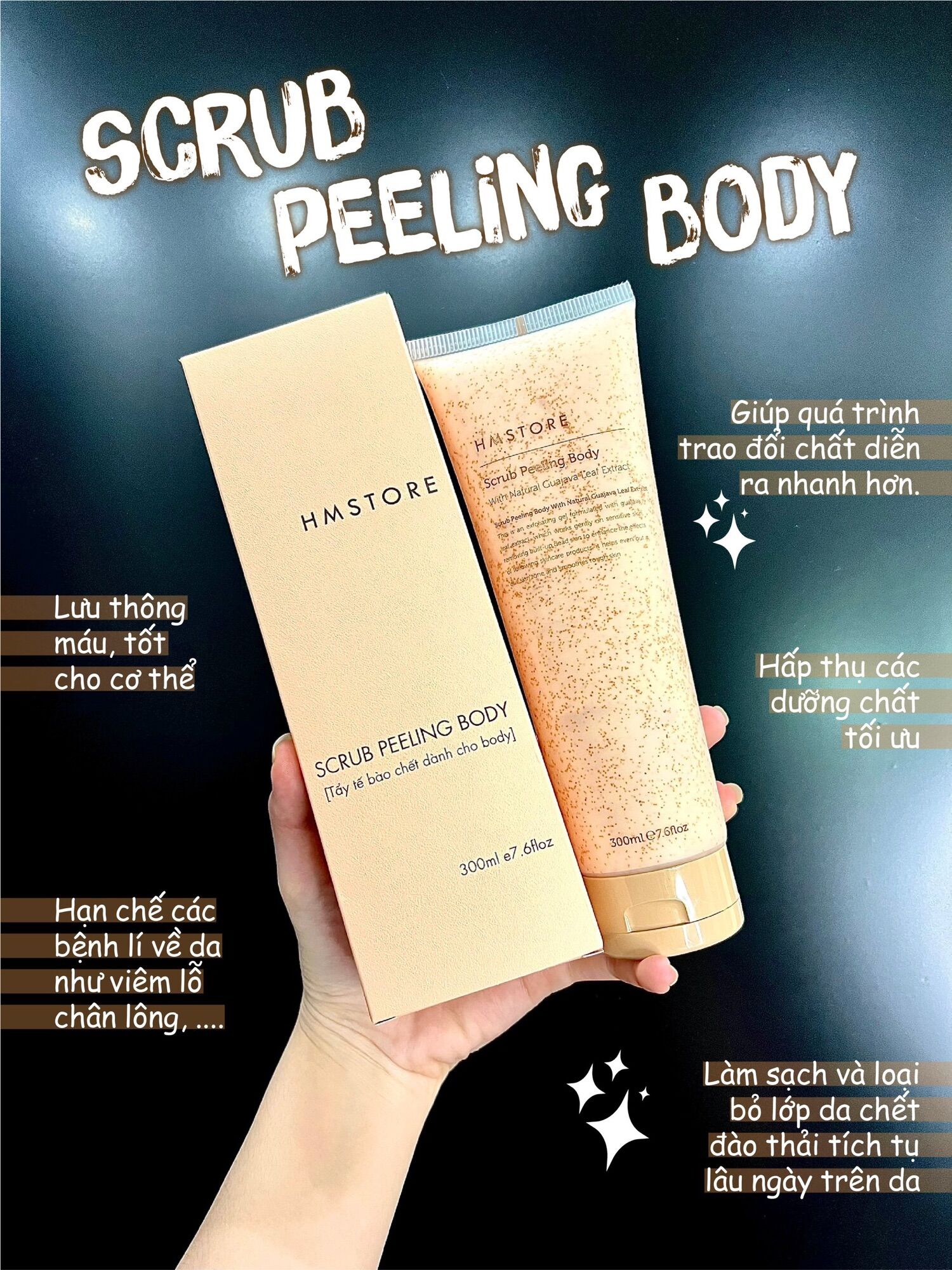 TẨY TẾ BÀO CHẾT FACE VÀ BODY HM STORE
