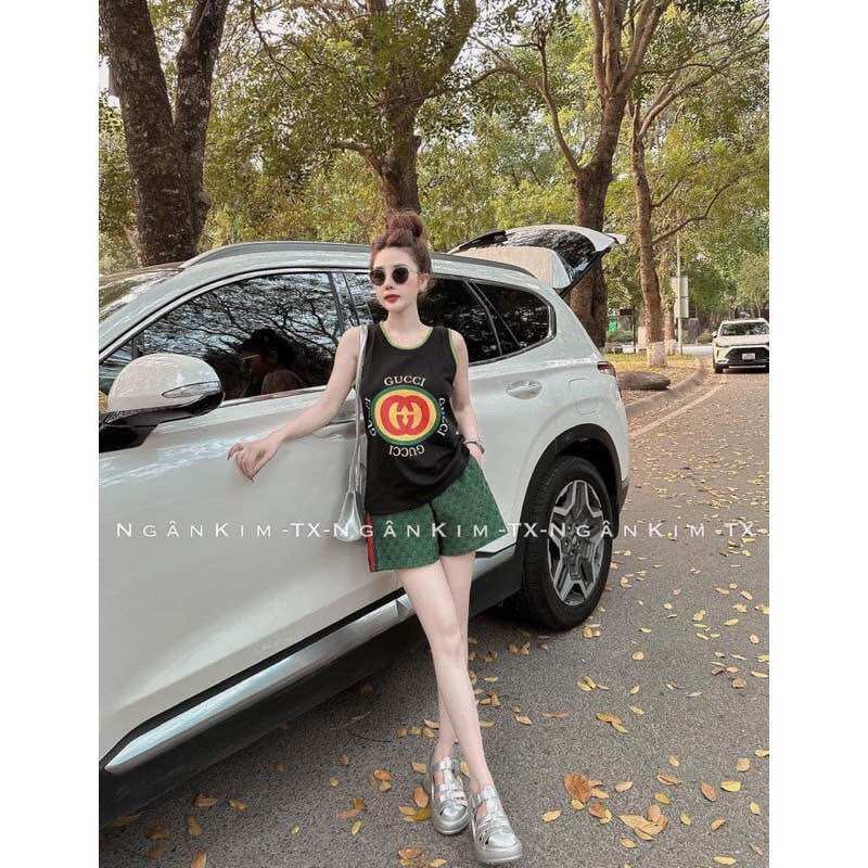 Set bộ đùi chất cotton su ba lỗ - Guc