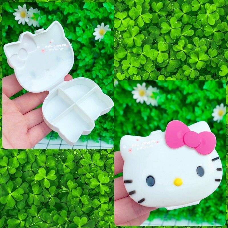 Hộp đựng thuốc nhiều ngăn Hello Kitty