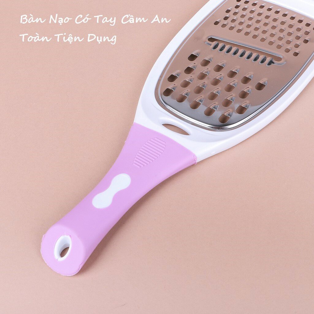 Bàn Bào Nạo Sợi Rau Củ Quả Đa Năng Có Tay Cầm An Toàn, Tiện Lợi
