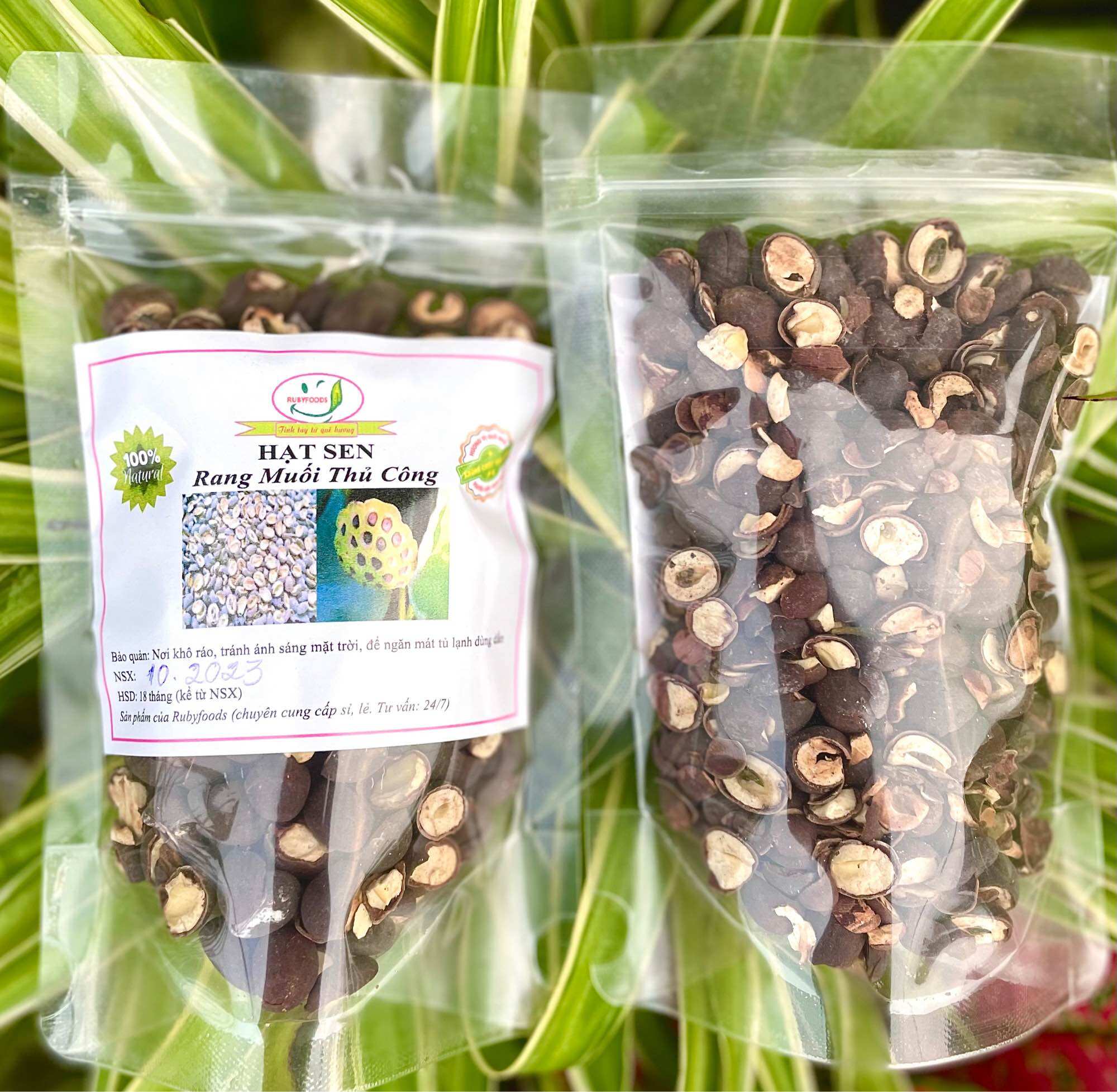 Hạt sen rang muối thủ công , túi 200gr