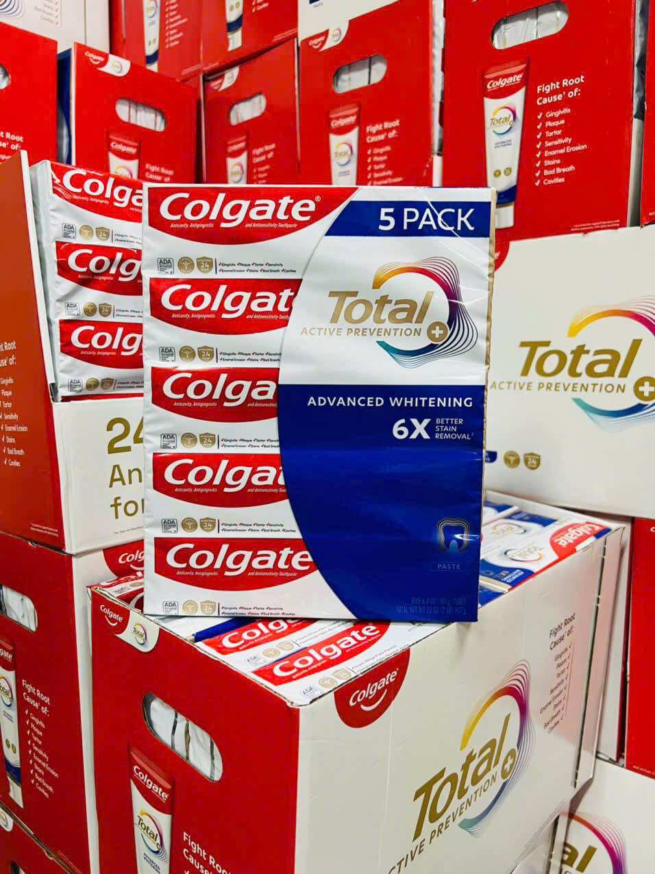 [Date 2028] Pack of 5 Tubes of Colgate Total 6X 181g Toothpaste from the Us.