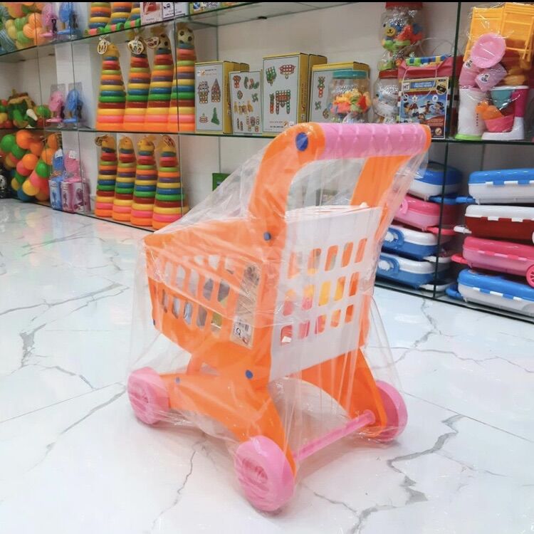 (Sỉ thung 125k)Xe siêu thị có túi trái cây lớn