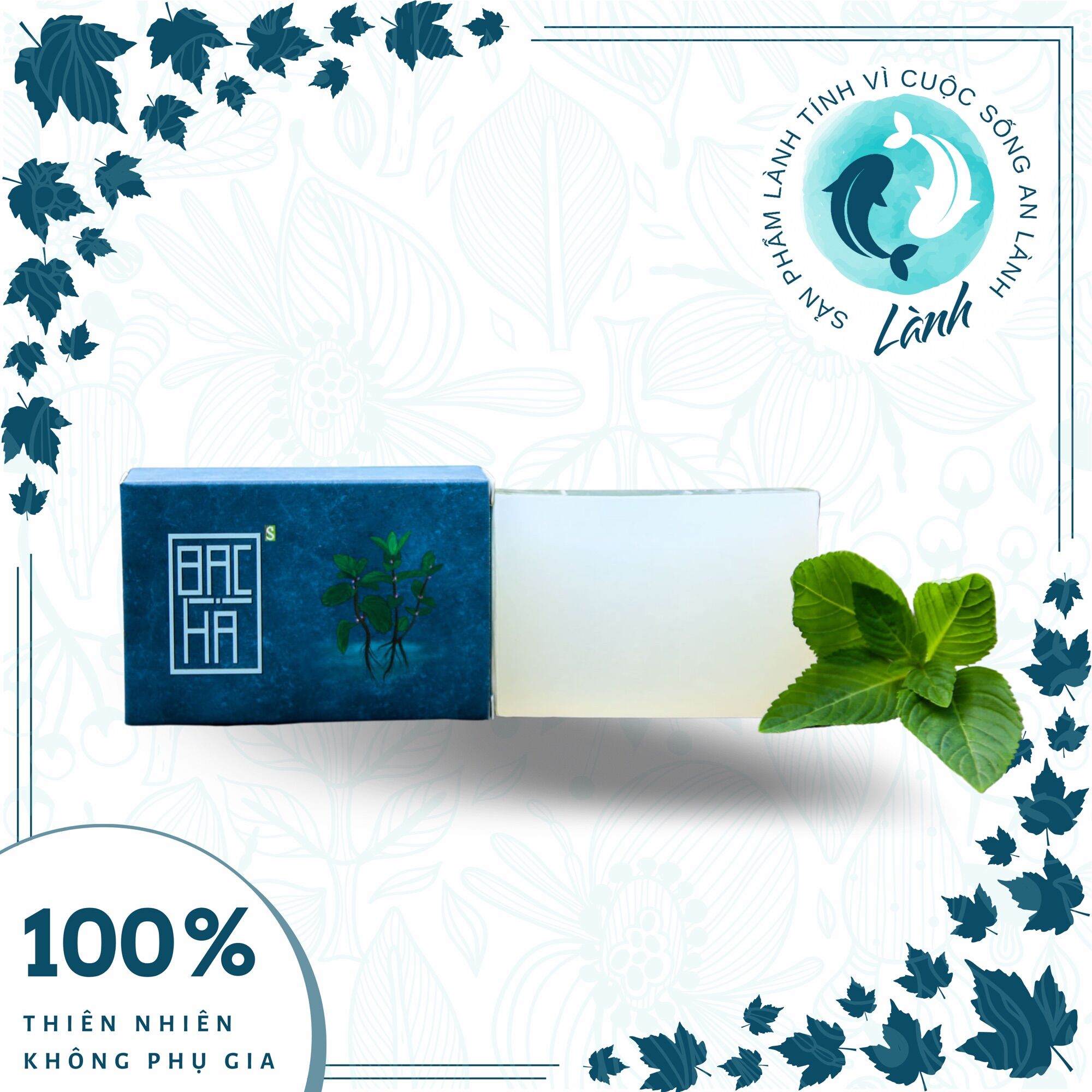 Xà phòng sinh dược bạc hà 100gr - lành shop