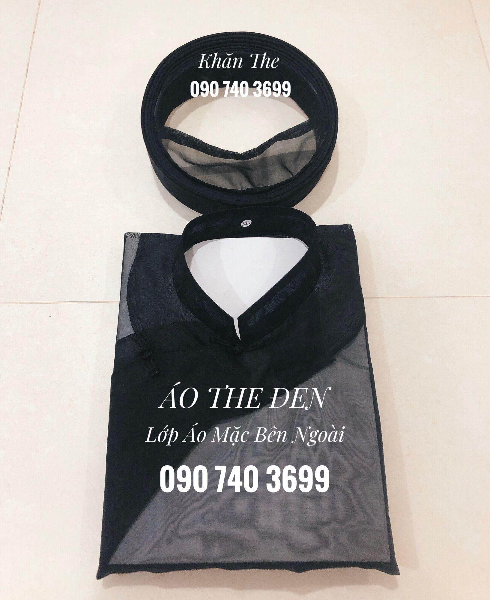 Áo Dài The/ Áo Dài Ông Đồ (Áo và Khăn Đóng, chưa có Quần)