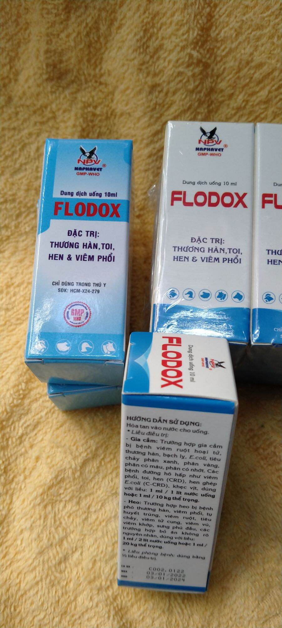 gà khò, hen khẹc, xổ mũi flodox 10ml x 2lọ
