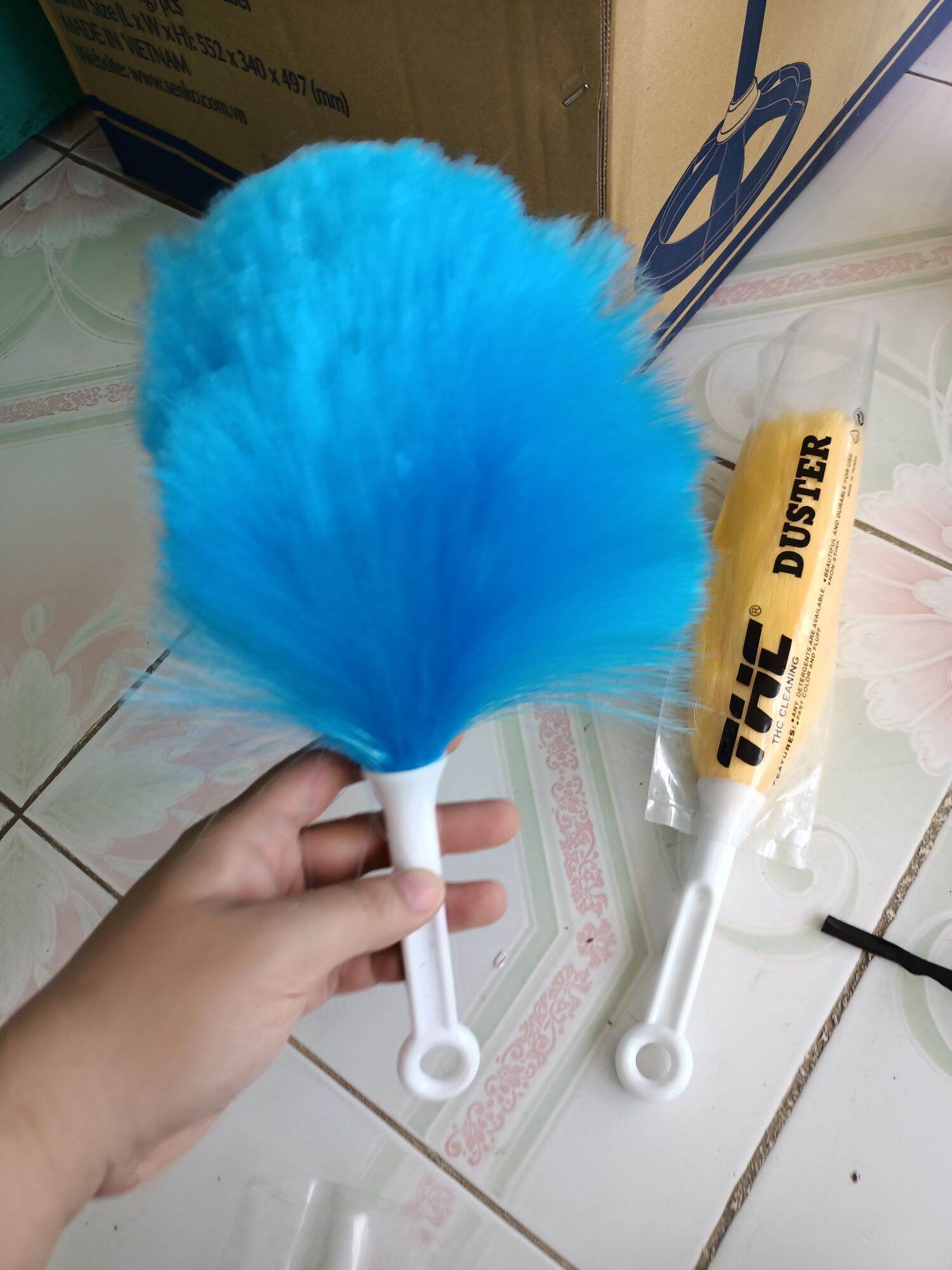 chổi nilong quét bụi nhỏ dài 27cm