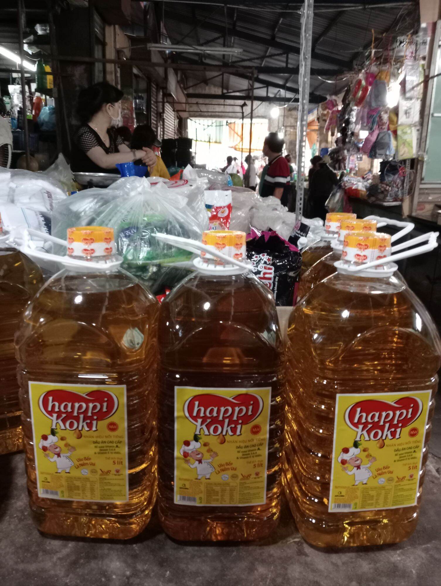 dầu ăn happy Koki 5 lít cao cấp