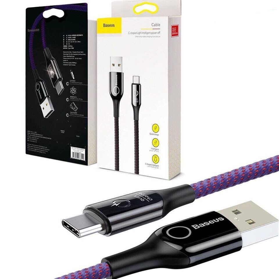 Cáp lightning baseus tự ngắt calcd-01