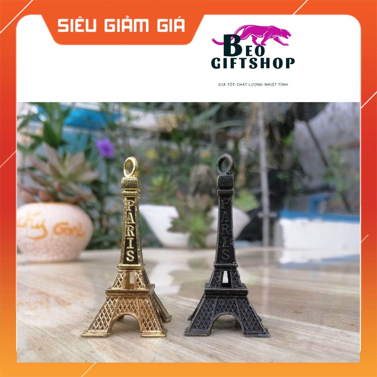 Mô hình tháp eiffel cao 5 cm. trang trí tiểu cảnh mô hình