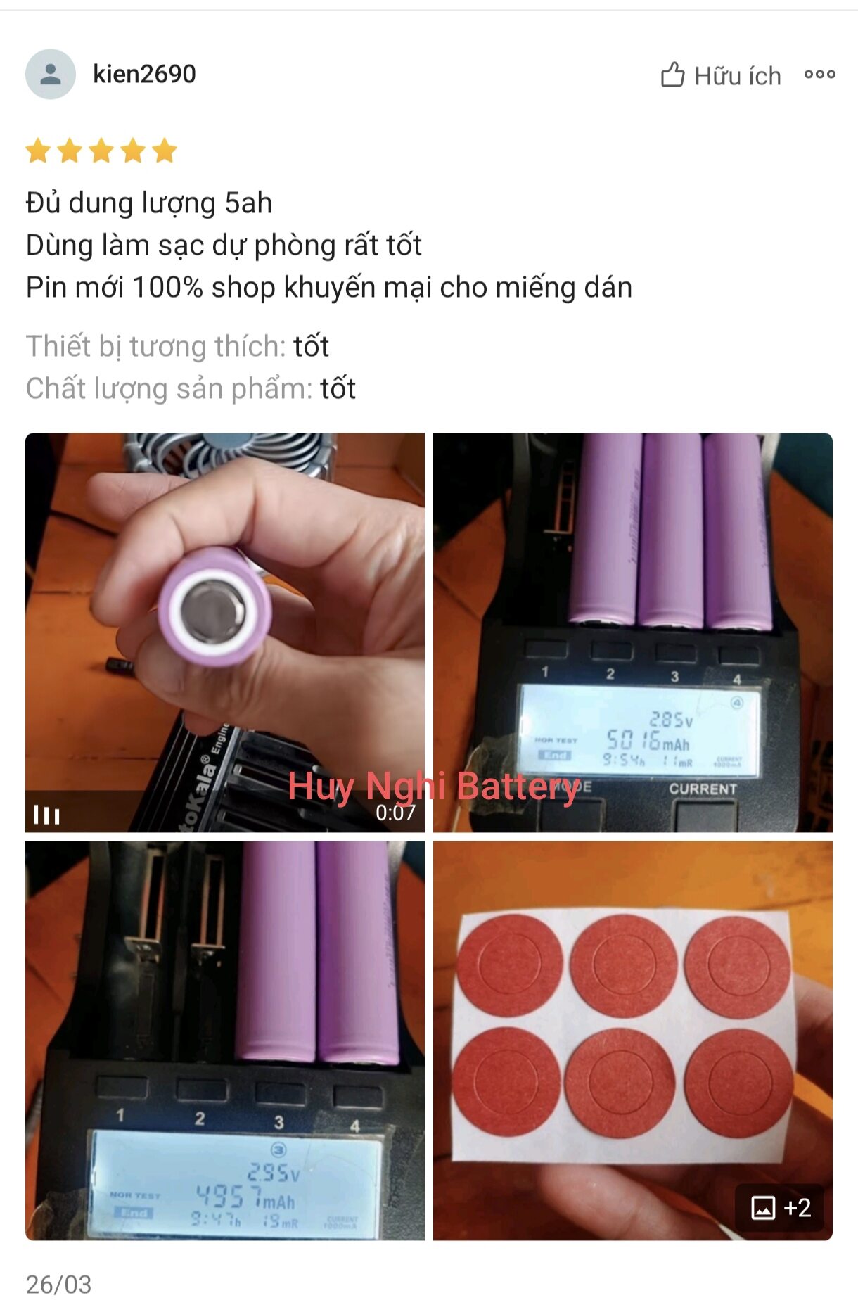 Pin BAK 21700 (N21700CG) Mới : Dung Lượng 5000mah / Xả Max 15a