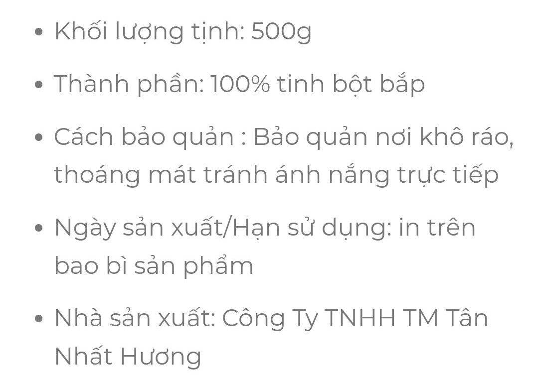 Bột Bắp Mama's Choice 500gr
