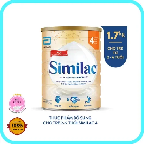 Date 2026- sữa bột similac 4 | lon 1.7kg | dinh dưỡng 5g mới