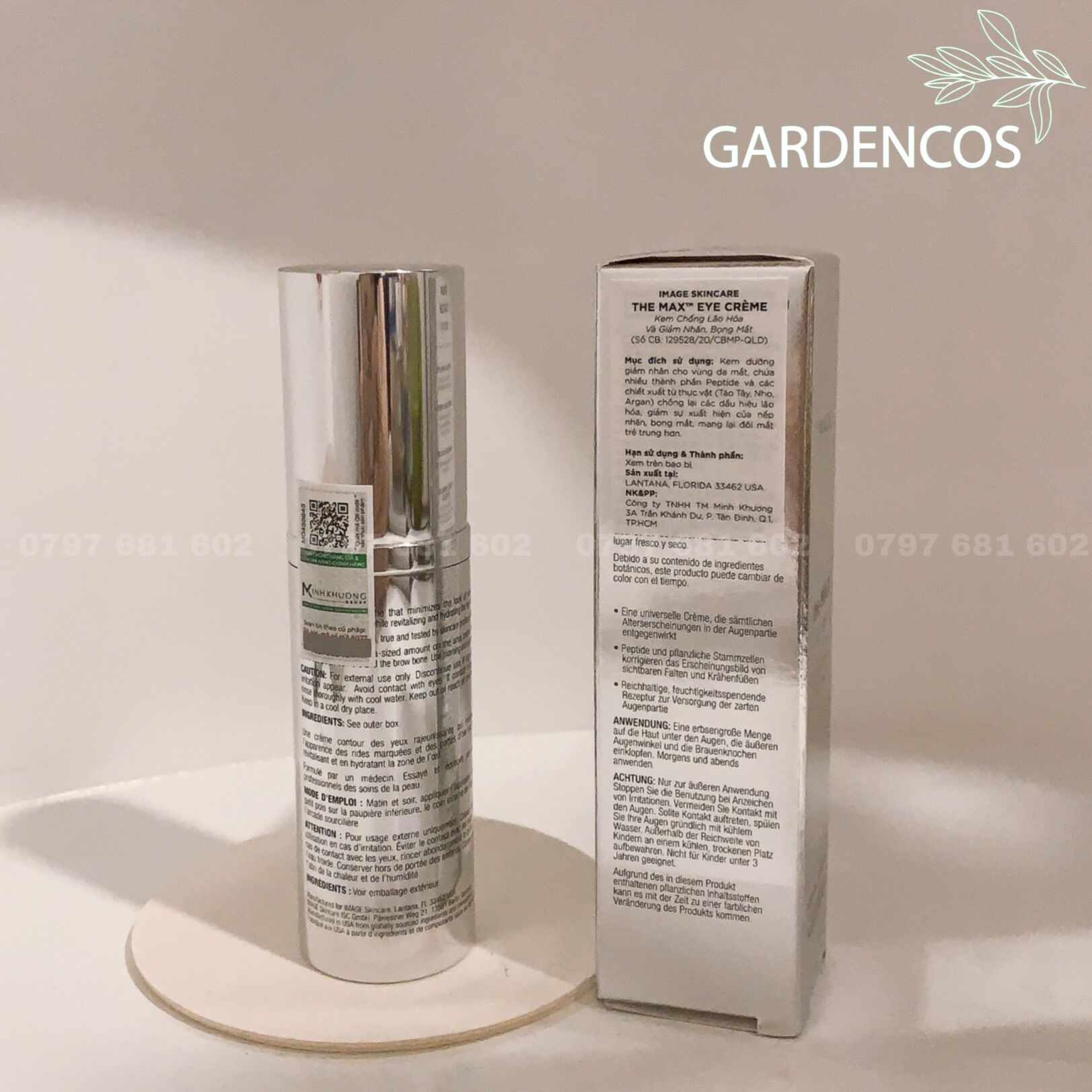 Kem Dưỡng Mắt Image The Max Stemcell - Gardencos