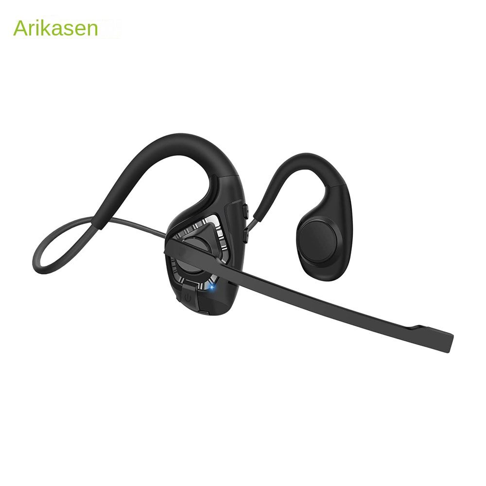 Bluetooth Headsets with Microphone Open Ear Headphones Wireless Bluetooth Noise Cancelling Air Conduction Headphones for Office