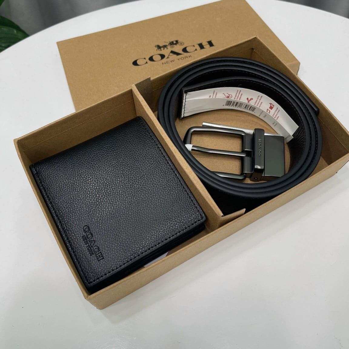 ✨✨set thắt lưng + ví c0ach men belt ✨✨
🌟 set ví+ thắt lưng da thật cực kỳ mềm mại, xịn sò