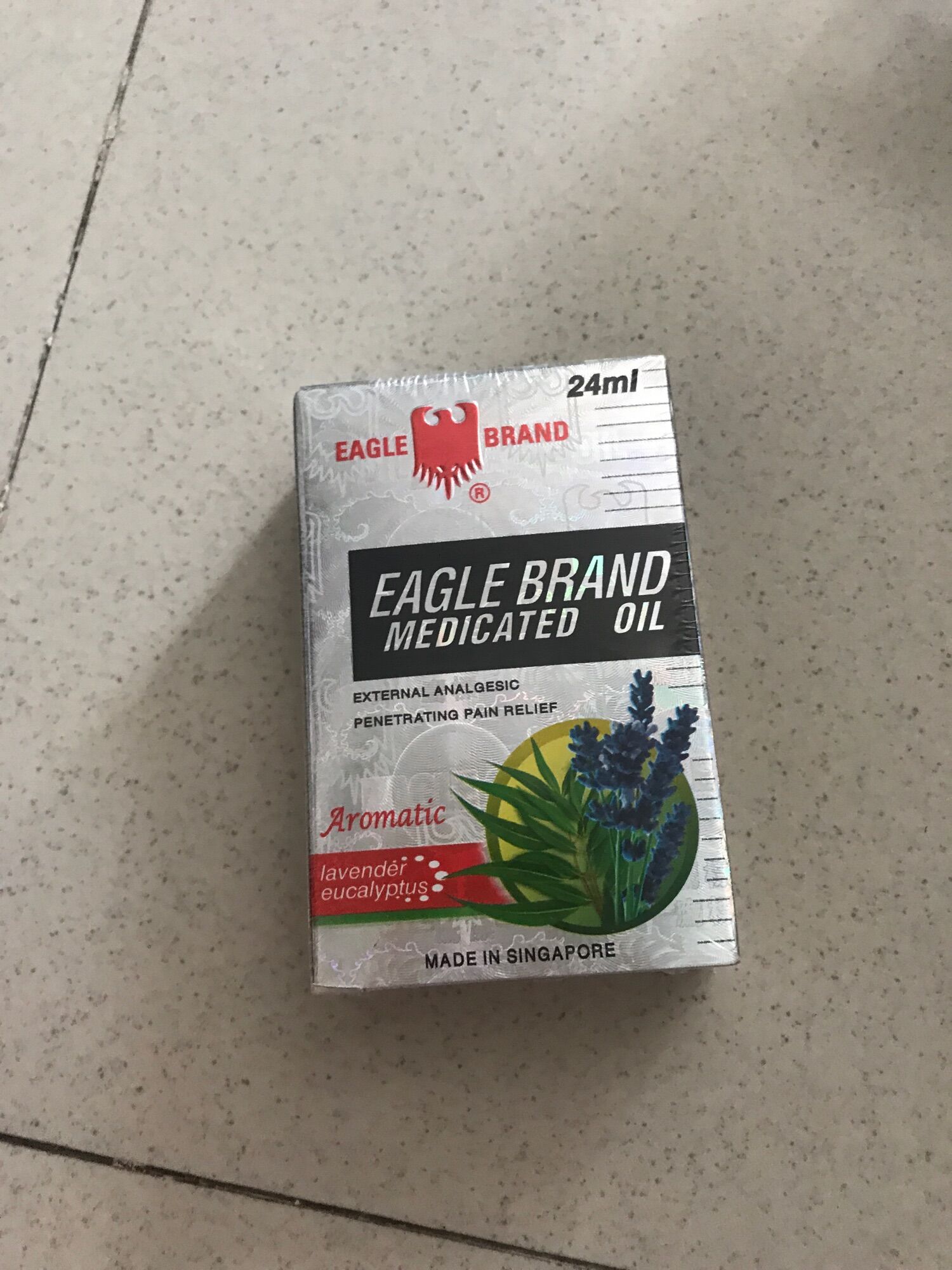 DẦU GIÓ CON Ó TRẮNG EAGLE BRAND MEDICATED OIL AROMATIC LAVENDER EUCALYPTUS