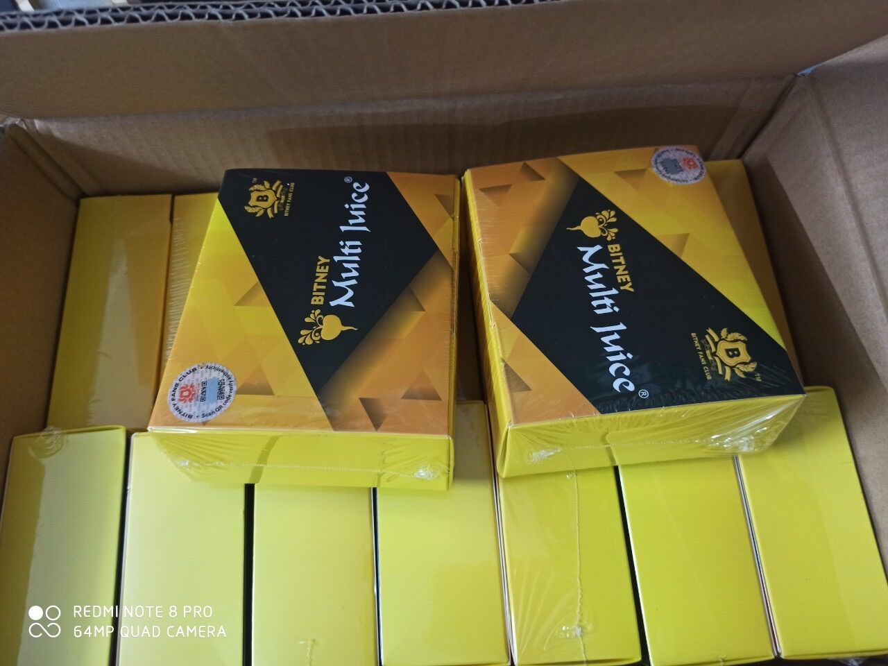 Hương vị củ trà multi juice Bitney
