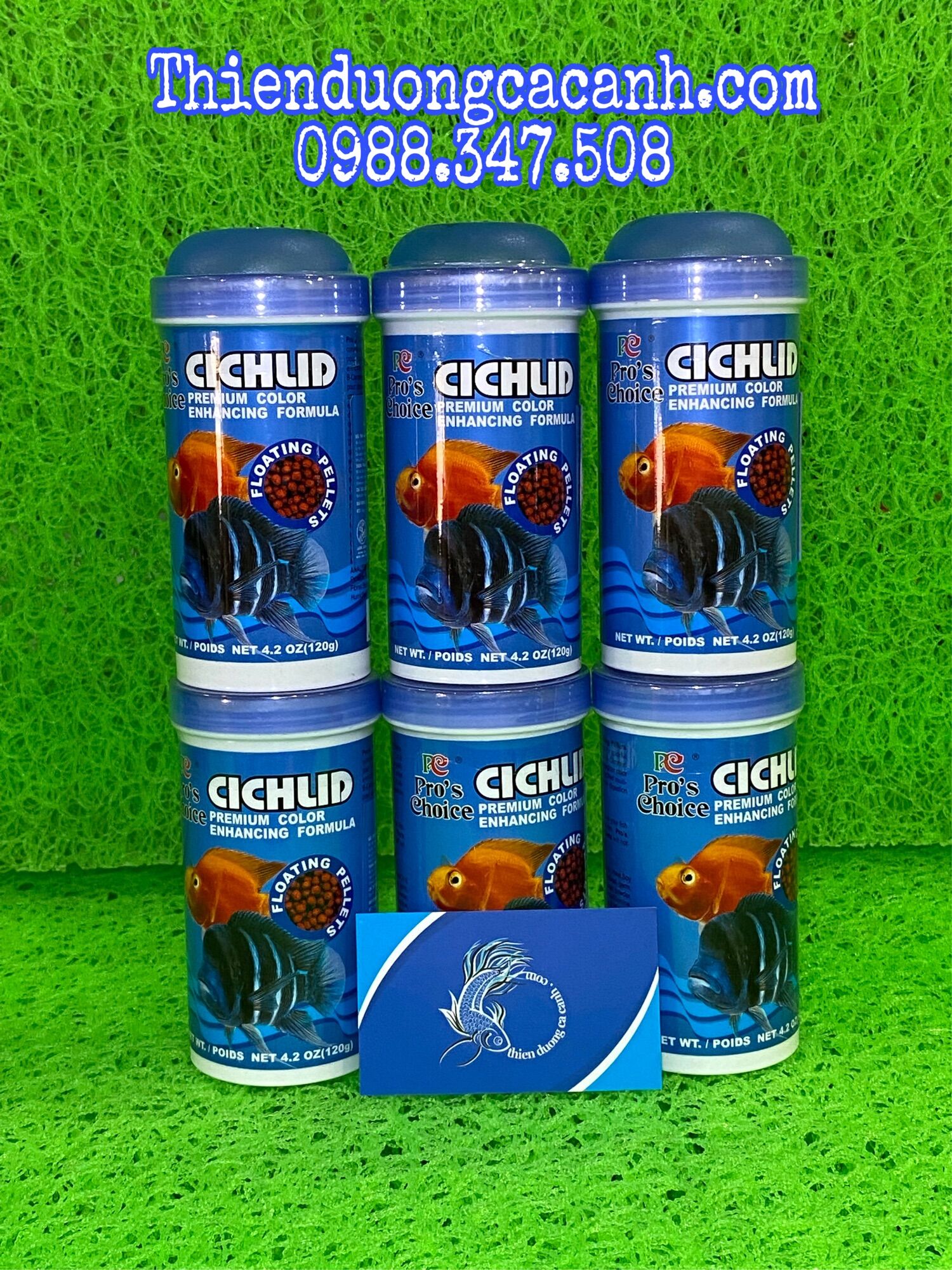 Thức ăn dành cho cá dòng cá cichild - hủ 120gram