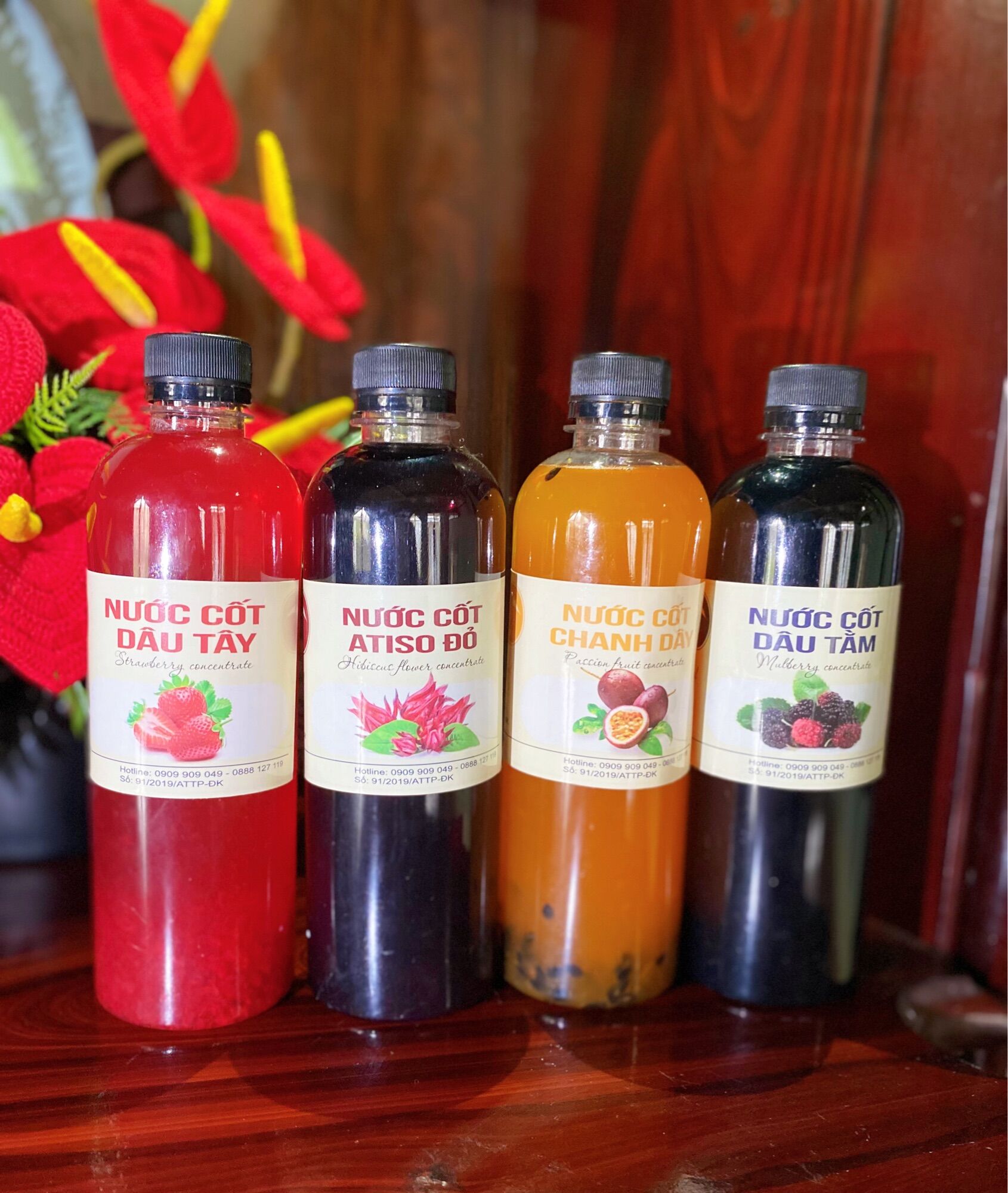 500ml nước cốt dâu tây - đặc sản đà lạt