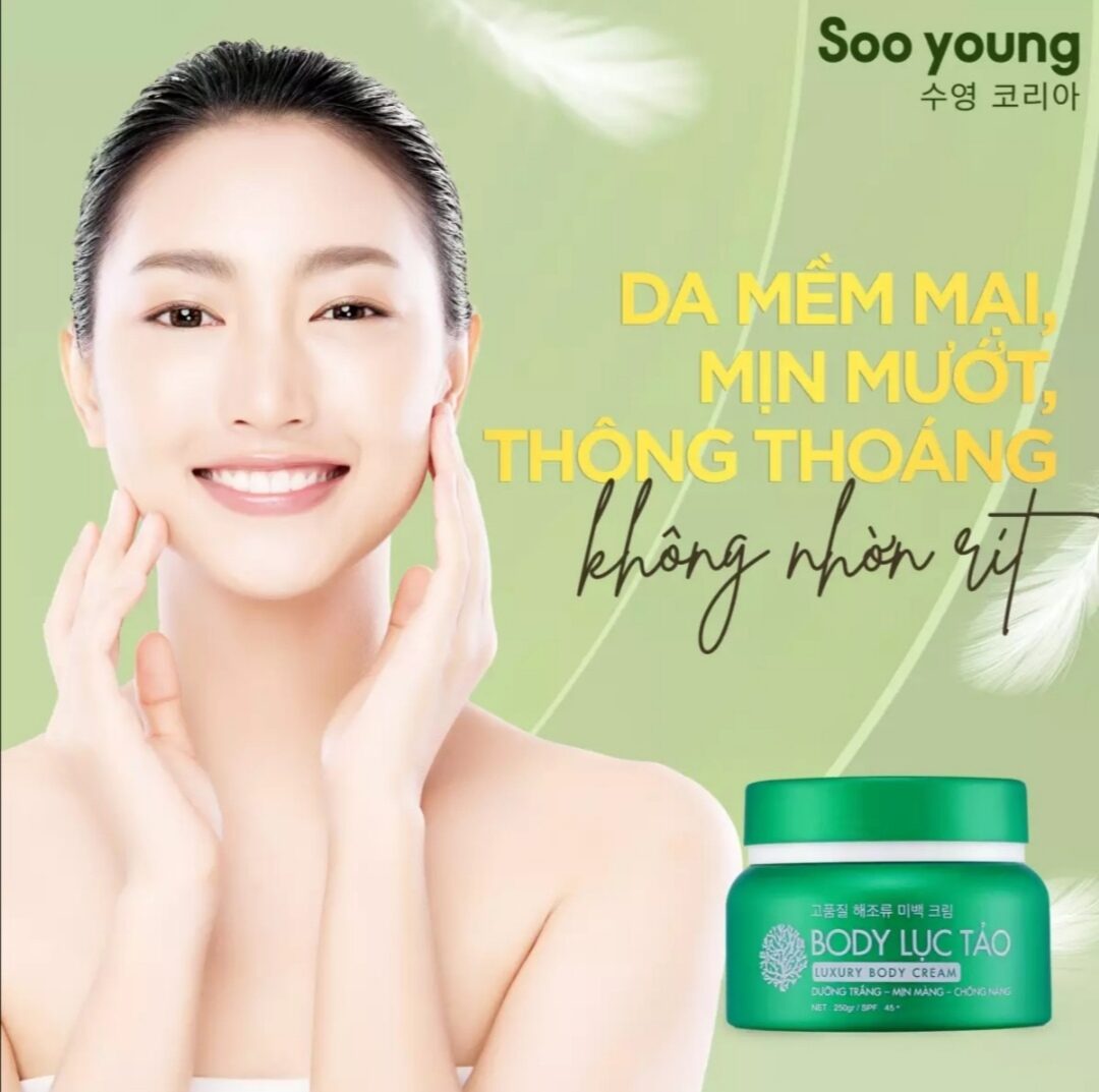 Kem body lục tảo soo young Hàn Quốc