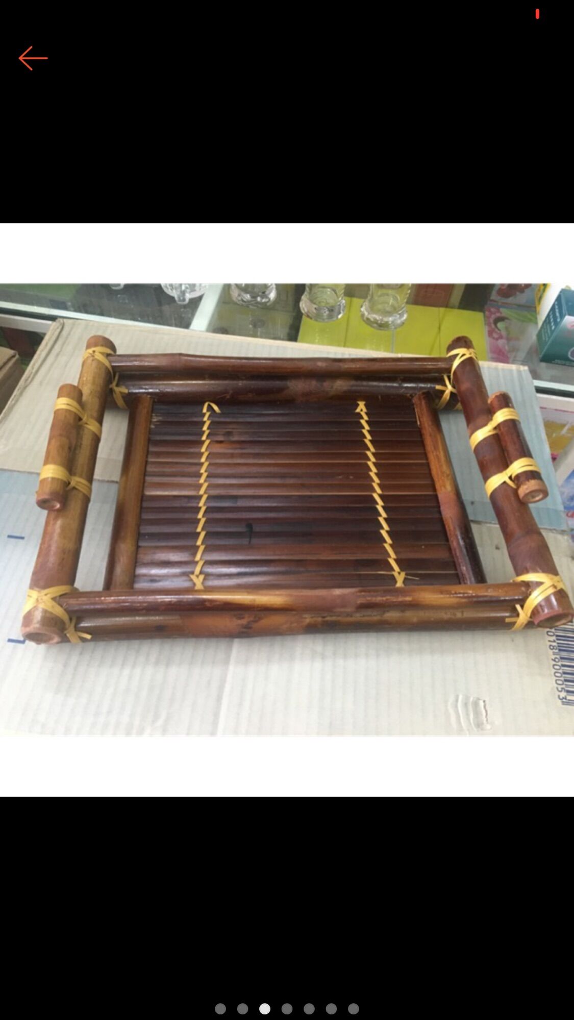 Khay tre đựng trà