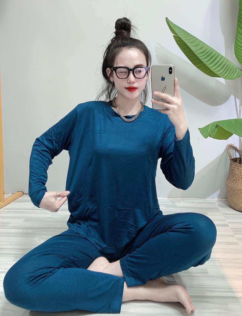 Bộ Ủ Kem Thun Lạnh Quần Ôm có size 40-65kg