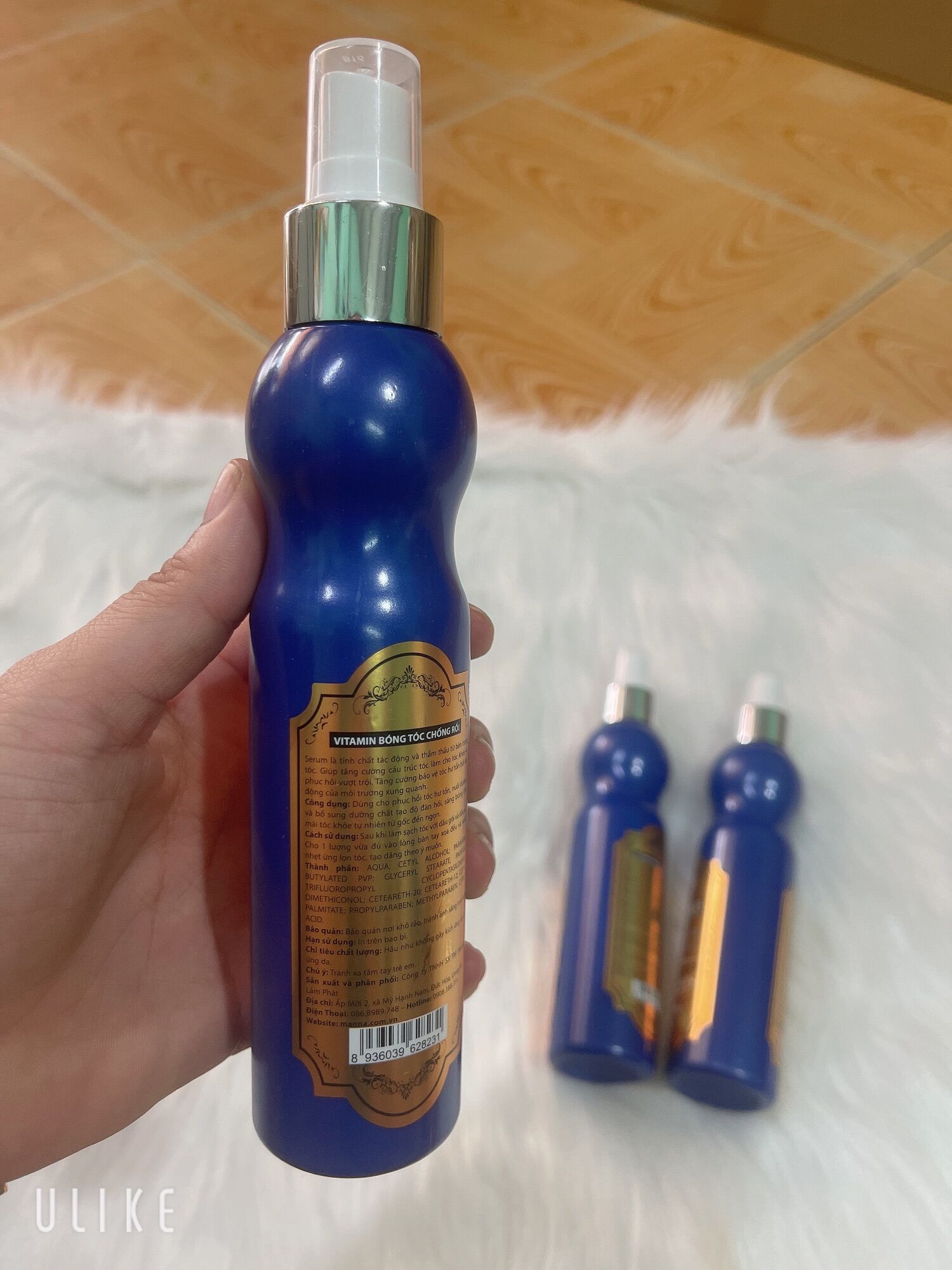 Serum dưỡng tóc phục hồi tóc hư tổn smooth vitamin chai 150ml