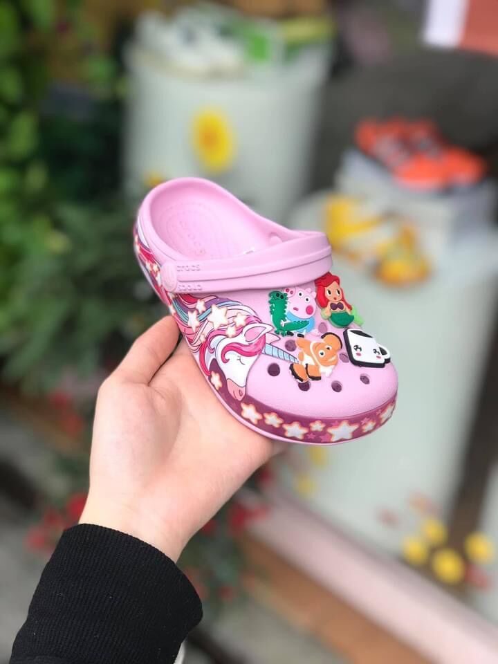 SỤC CROCS' 3D TRẺ EM HÌNH NGỰA PONY- TẶNG 6 HÌNH