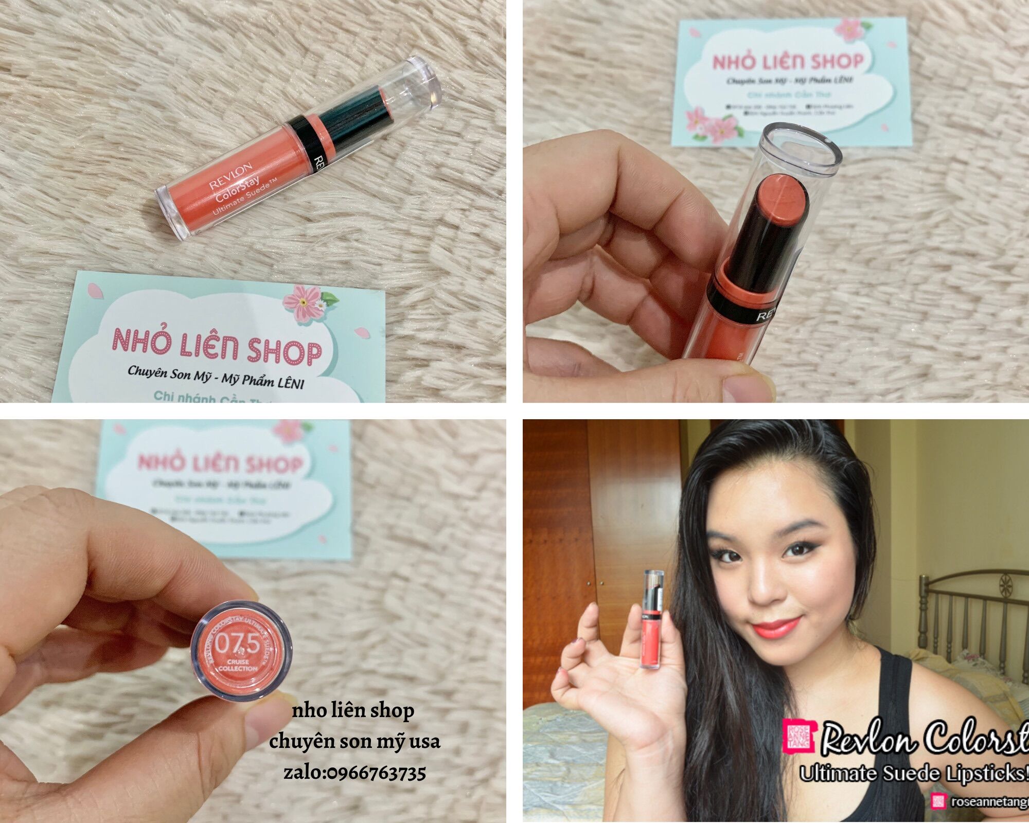 [SON MÔI CHÍNH HÃNG MỸ]REVLON COLORSTAY ULTIMATE SUEDE