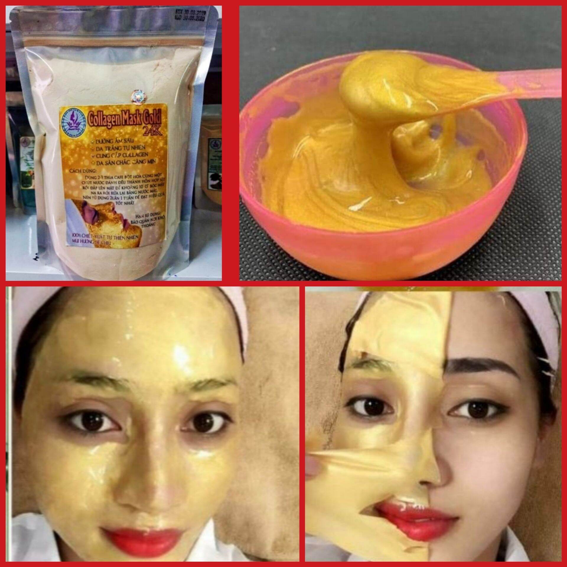 100g mask dẻo bạc hà, dẻo hoa hồng,dẻo bùn non, dẻo cám gạo,vàng sâm