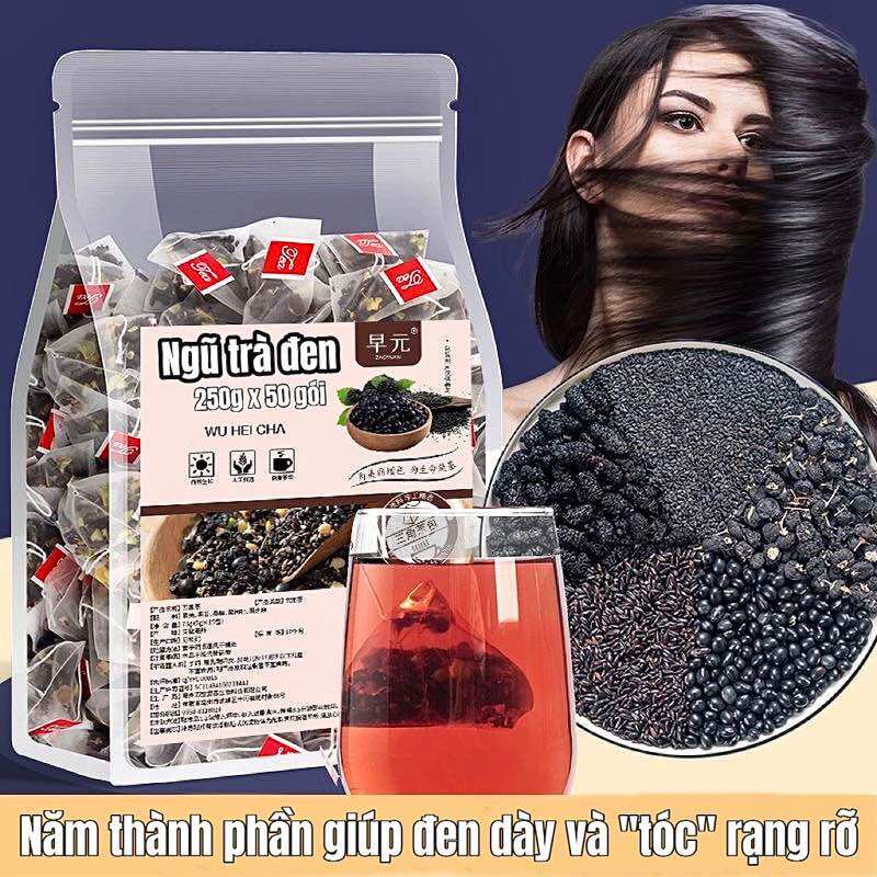 Ngũ Trà Đen - Cung cấp dinh dưỡng cho tóc