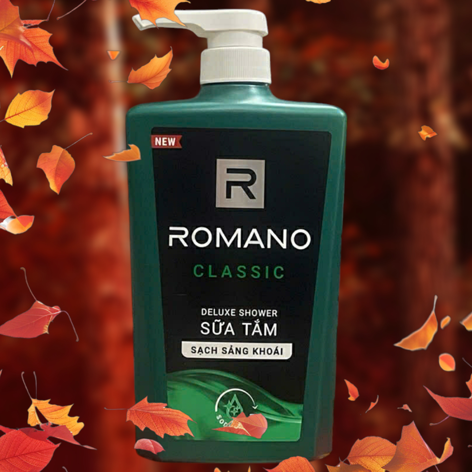  SỮA TẮM NAM ROMANO CLASSIC 650G SẠCH SẢNG KHOÁI KHÔNG KHÔ DA VỚI HƯƠNG NƯỚC HOA MẠNH MẼ NAM TÍNH 