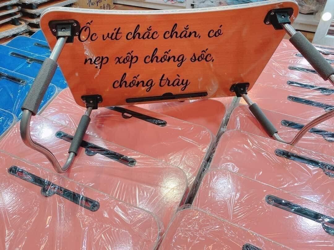 BÀN HỌC GỖ GẤP GỌN CÓ KHE  IPAD