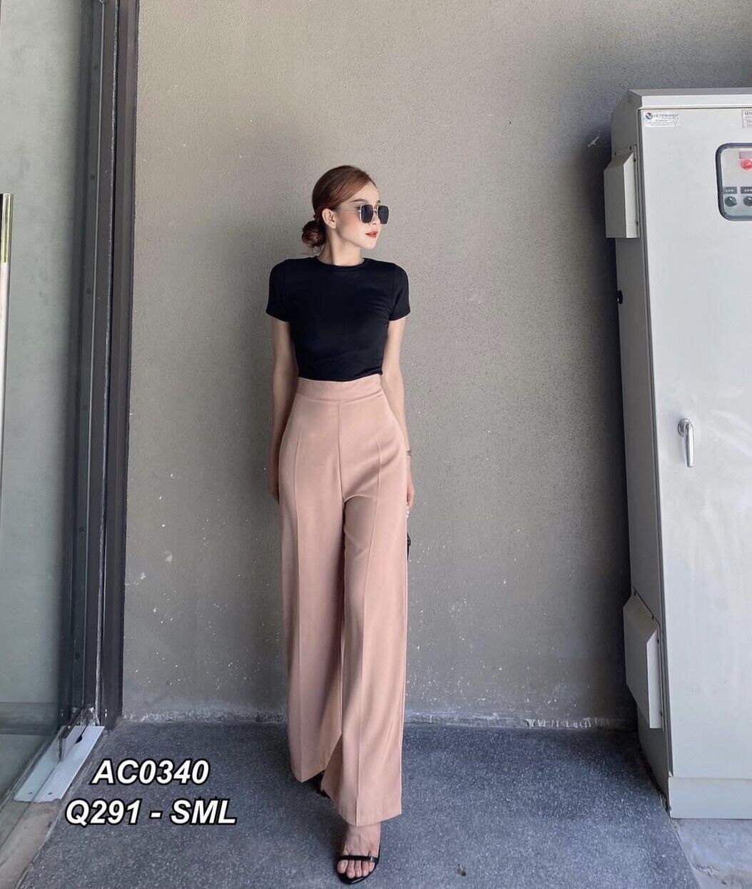 Quần tây nữ ống suông