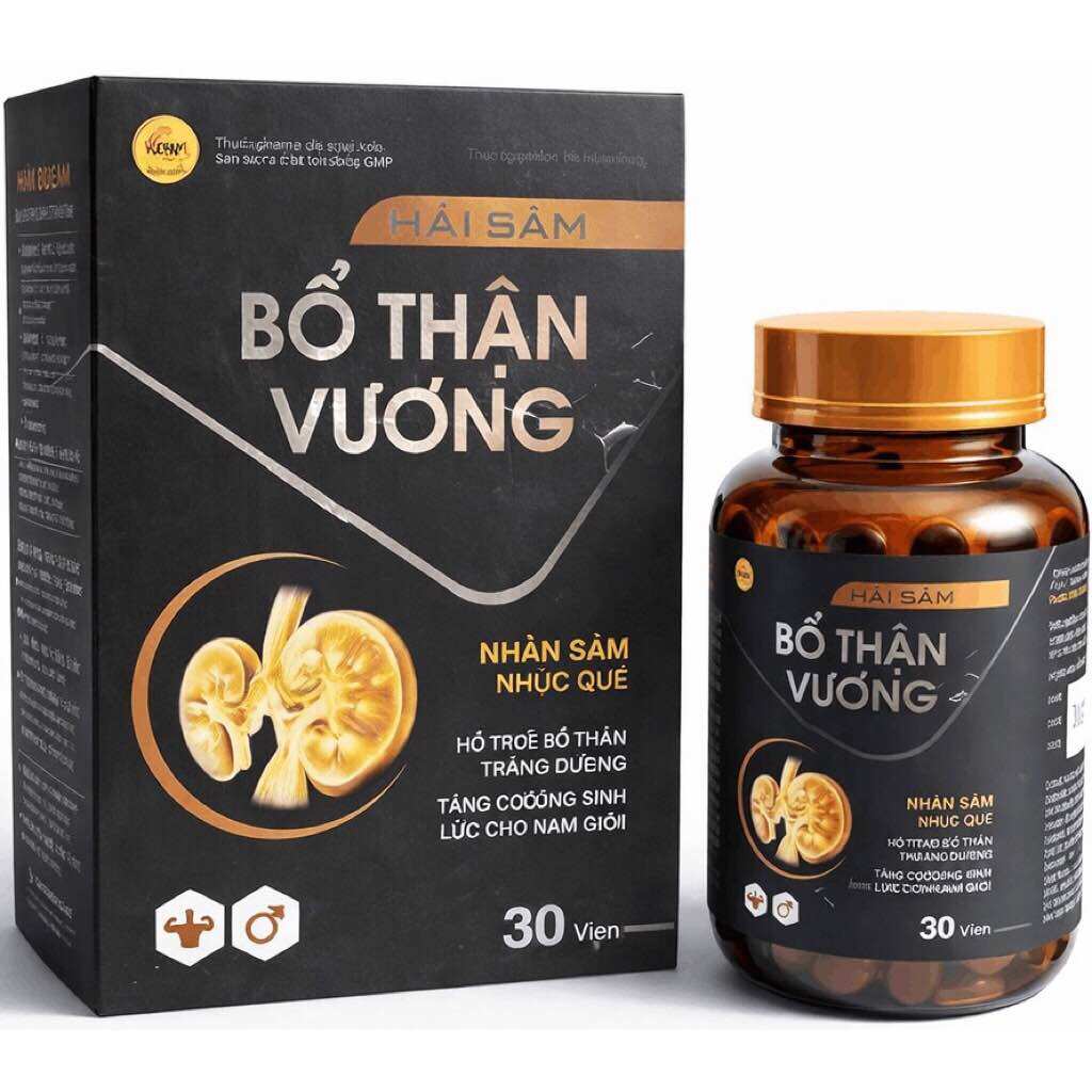 Hải Sâm Bổ Thận Vương (Chai 30 viên) Hỗ trợ bổ thận tráng dương, tăng cường sinh lực và cải thiện sinh lý cho nam giới