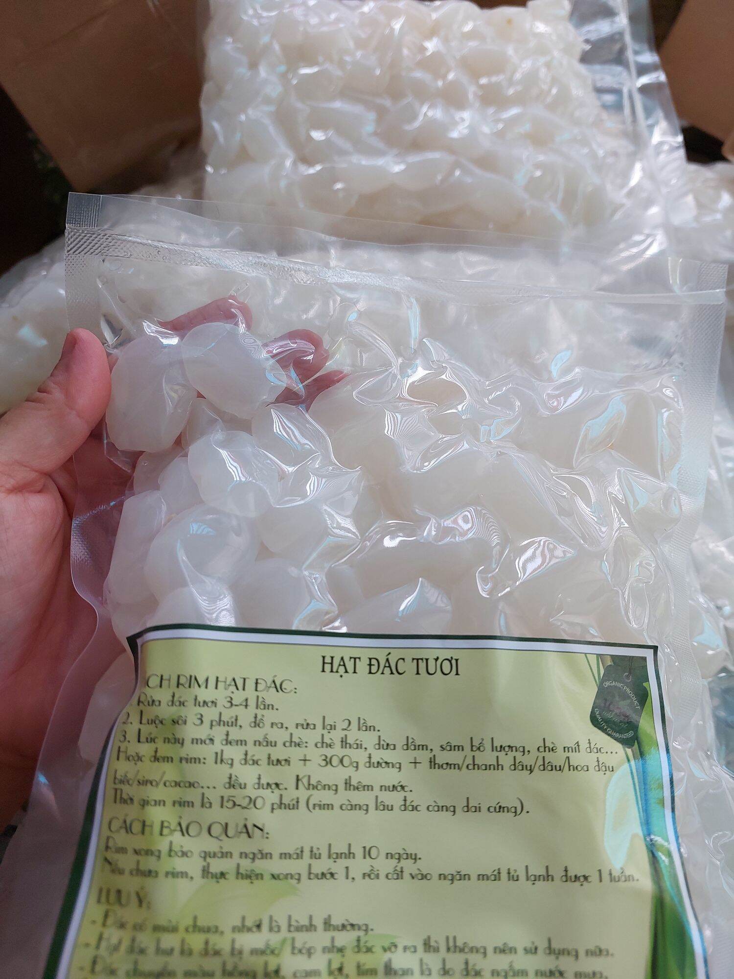 Hạt đác tươi, dẻo 1kg hạt chọn kỹ