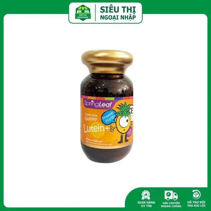 Kẹo dẻo hỗ trợ bổ mắt thị lực Spring Leaf Gummies Lutein cho bé Springleaf