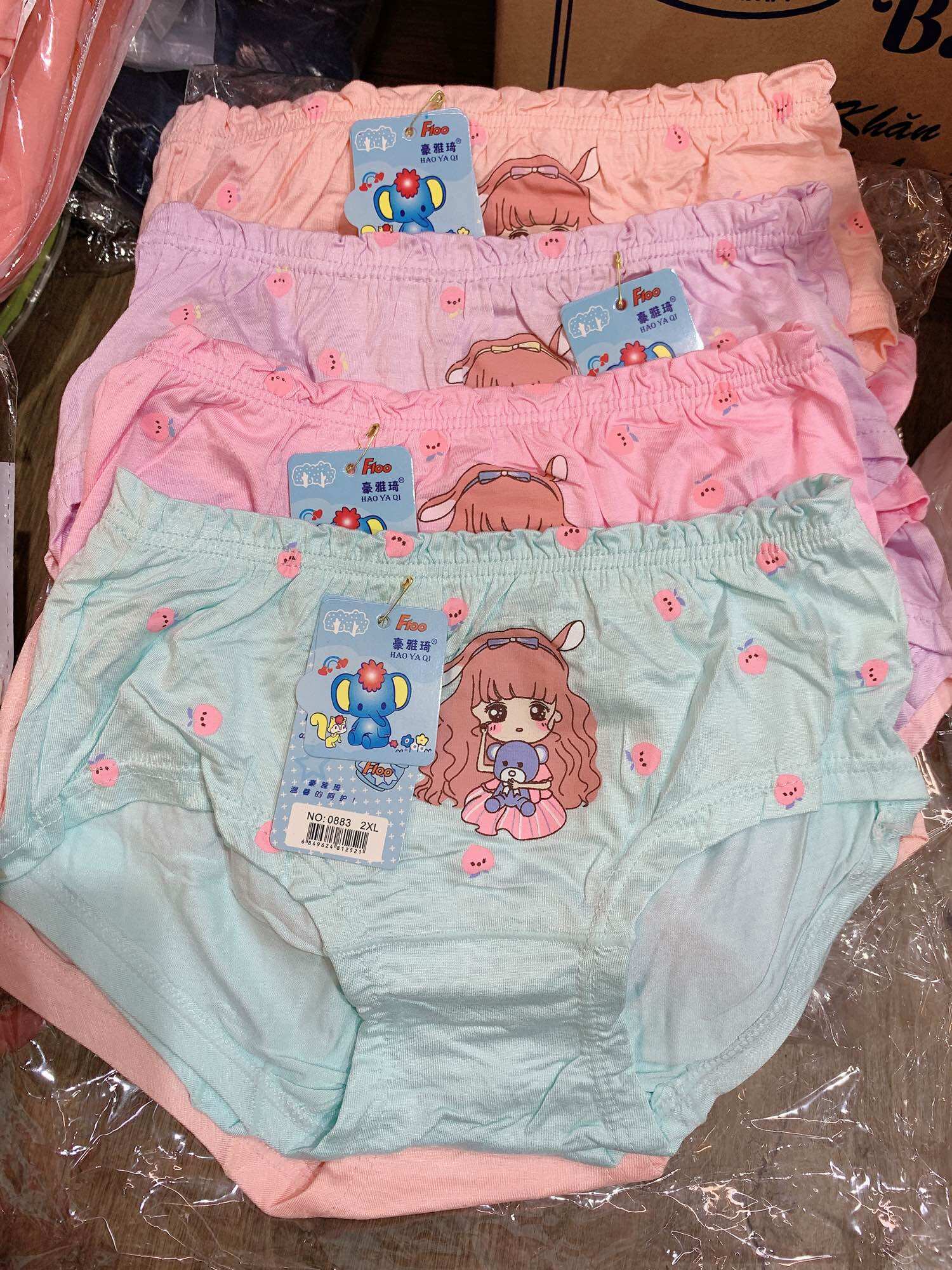 Set 5 quần chip cho bé 25-40ki